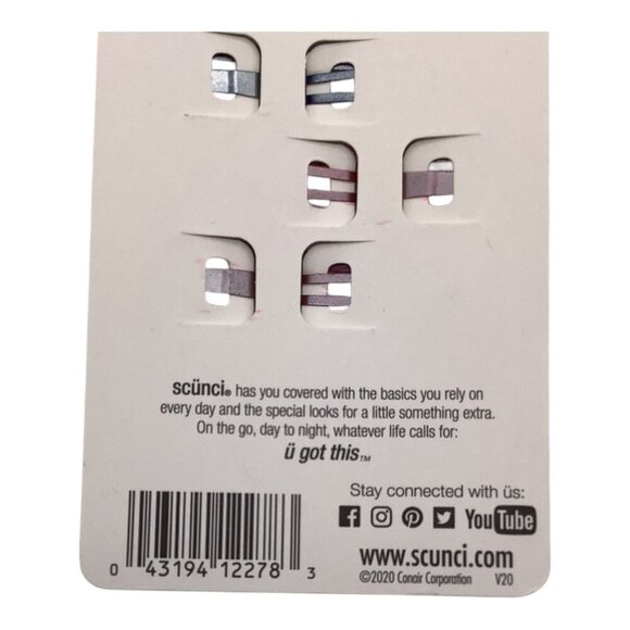 Scunci U Got This Red White Blue Hair Snap Clips Assorted Colors 5 Pcs 12278 - Picture 4 of 8